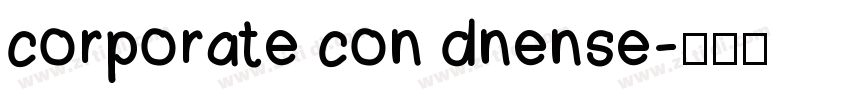 corporate con dnense字体转换